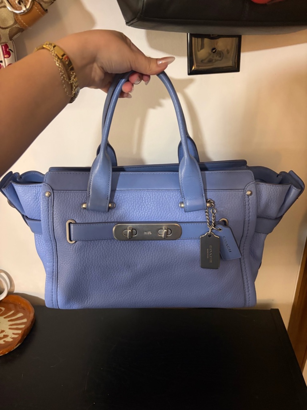 Coach Swagger Carryall Bag in baby blue - Picture 2 of 6